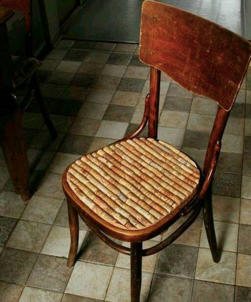 DIY Cork Kitchen Chair 