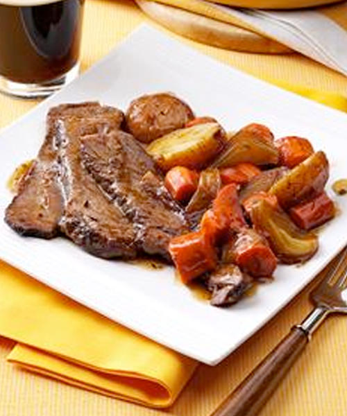 Classic Irish Dinner Stout and Honey Beef Roast 