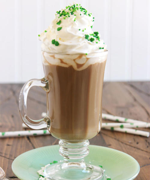 The Nutty Irishman cocktail for St. Patrick's Day party is the perfect Irish coffee cocktail