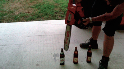 chainsaw beer