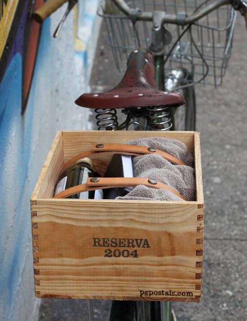 10 Innovative Ways to Use Wooden Wine Crates Around Your Home Bike Storage