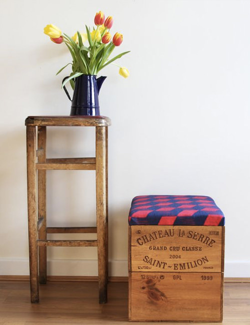 10 Innovative Ways to Use Wooden Wine Crates Around Your Home Ottoman