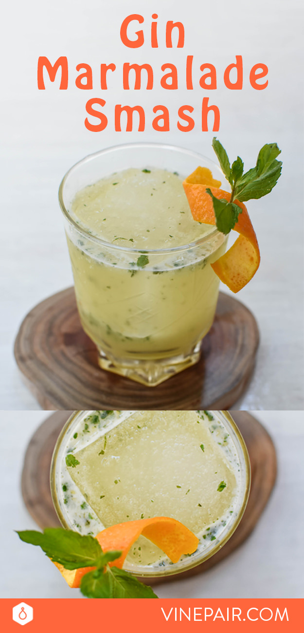 Gin Marmalade Smash Recipe Ποδήλατο καφέ podilato caffè