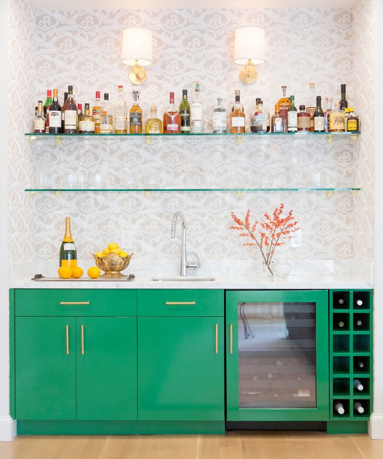 We're Obsessed With These 7 At-Home Bars Contemporary At Home Bar