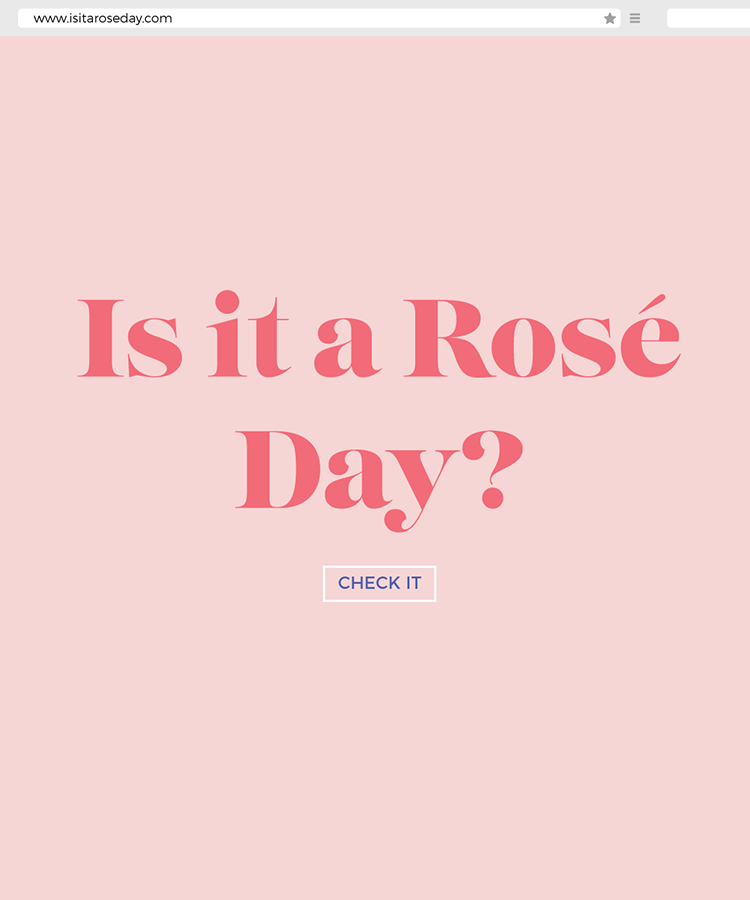 The Fastest Way To Find Out If Today Is a Rosé Day