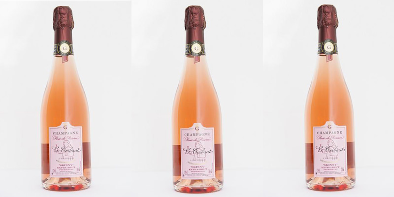 skinny rose low calorie champagne