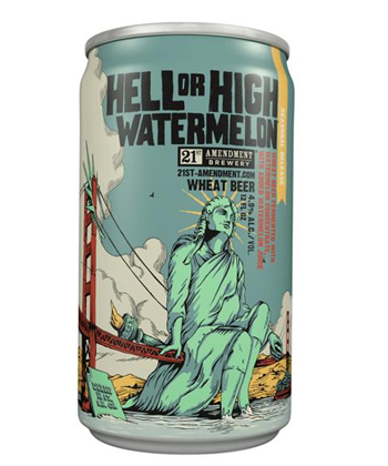 Hell or High Watermelon is one of the best canned beers for Memorial Day Weekend
