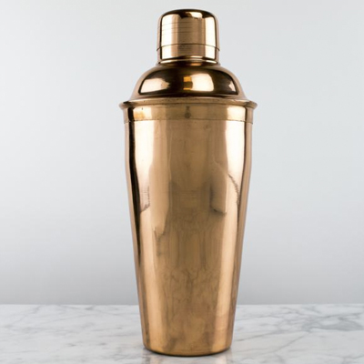 This copper shaker and jigger are the perfect addition to your Mother's Day gift basket.