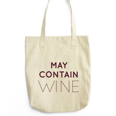 This may contain wine tote is the perfect addition to your Mother's Day gift basket.