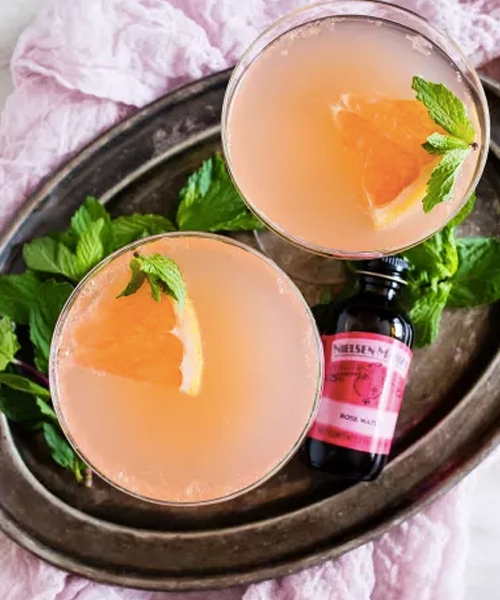 The Grapefruit Campari and Rose Water Cocktail is the perfect Campari cocktail for branching out from Negronis