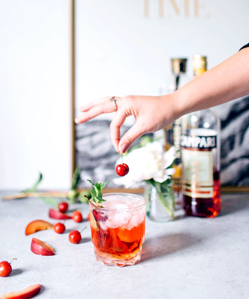 The St. Germain Spritzer is the perfect Campari cocktail for branching out from Negronis