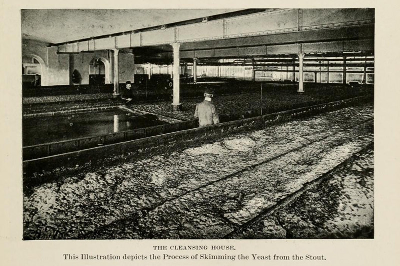The historic Guinness fermenting rooms 1900
