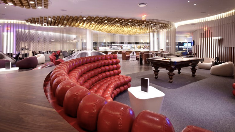 Virgin Atlantic's First Class JFK lounge s one of the best airport lounge bars in the world