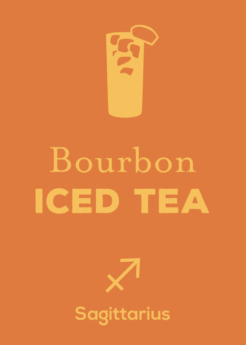 Bourbon Iced Tea is the perfect August drink for Sagittarius 