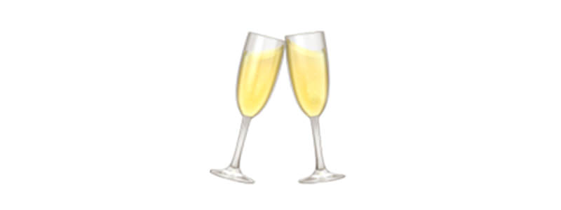 champagne glasses emoji