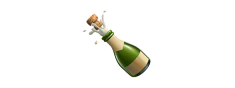 sparkling wine emoji