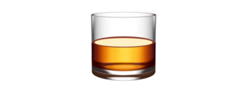 whiskey glass emoji