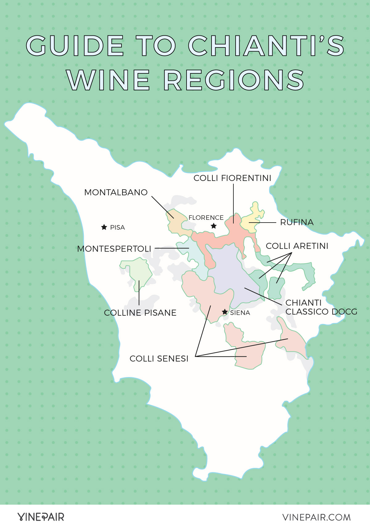 Chianti classico region map