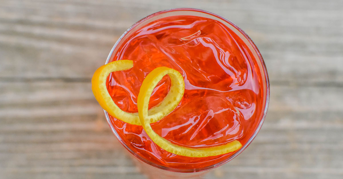 This mezcal cocktail is a fresh take on the classic Americano. The Campari is the lead spirit in this drink, and the added mezcal brings a delightful smokiness to the drink.