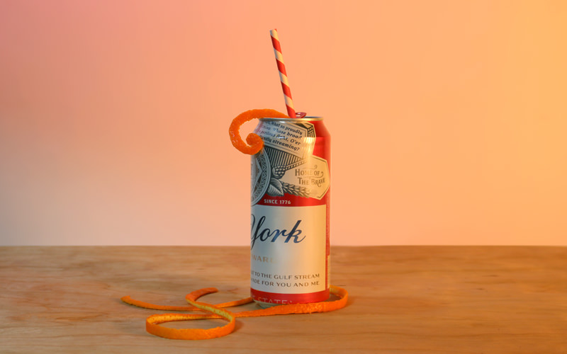 Orange Buddy Beer Can Cocktail