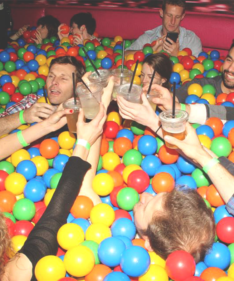 You Can Sip Prosecco In This Amazing Ball Pit