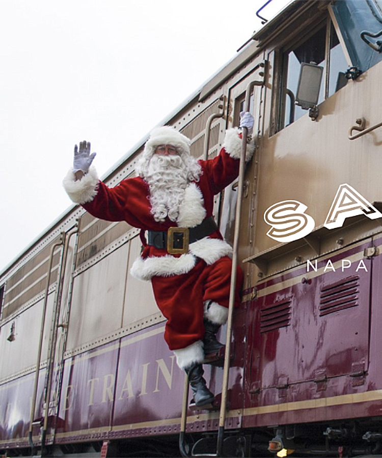Sip Wine With Santa on Napa Valley’s Santa Train