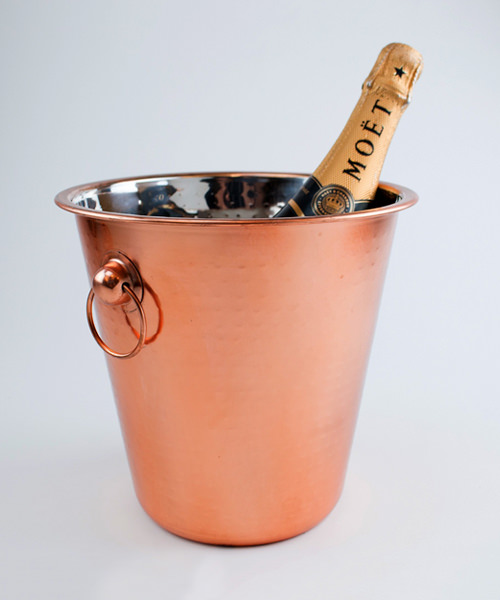 the copper champagne bucket is the perfect gift for parents and in laws