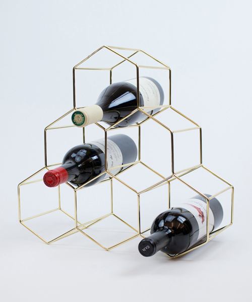 the mid century modern wine rack is the perfect gift for parents and in laws