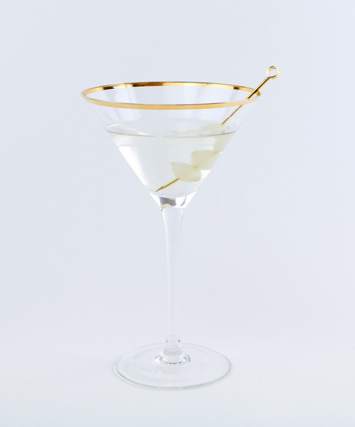 the gold rimmed martini glass set is the perfect gift for parents and in laws