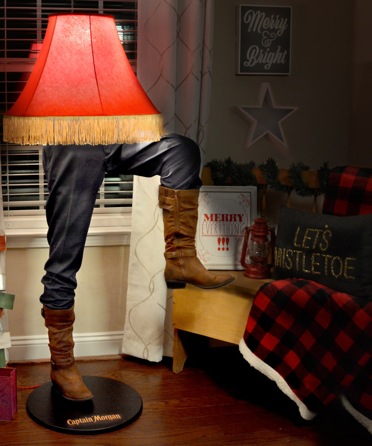 Captain Morgan Is Selling A “Christmas Story” Inspired Leg Lamp