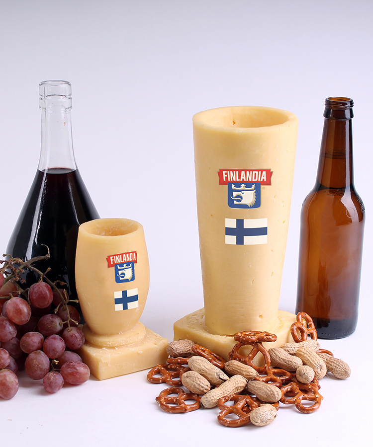 These Wine and Beer Glasses Are Made Entirely Out of Cheese