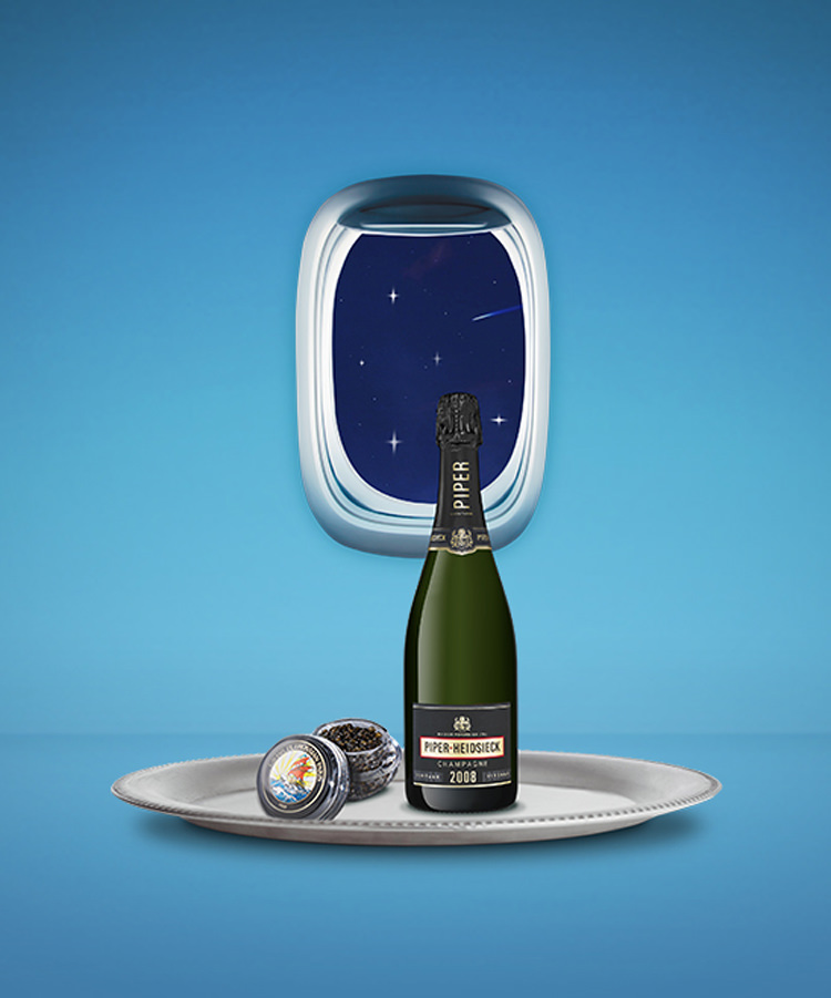 This New Year’s Eve Party Serves Caviar and Champagne at 30,000 Feet