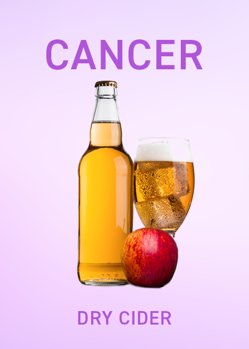 Cider is recommended for Cancer in VinePair's April drinks pairing horoscope.