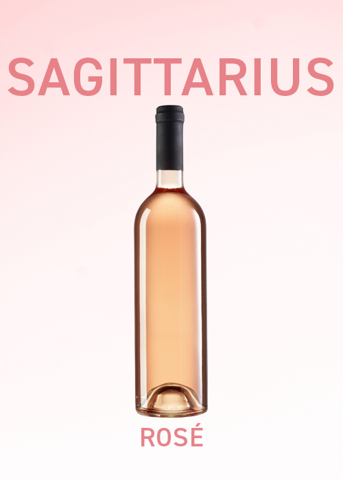 Sagittarius should drink rose wine in April.