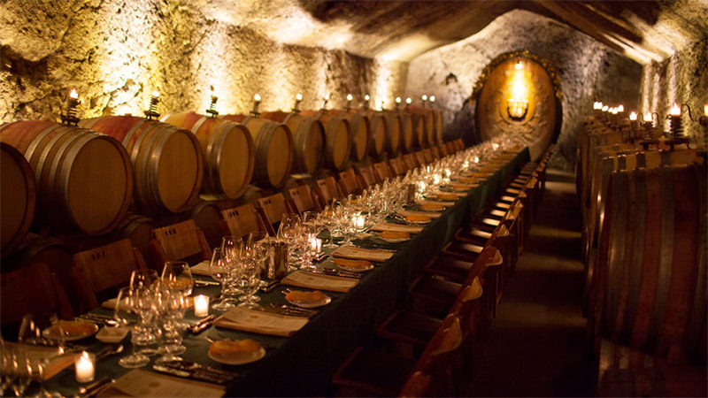 Sonoma's Buena Vista Winery hosts events in its refurbished Champagne cellar.