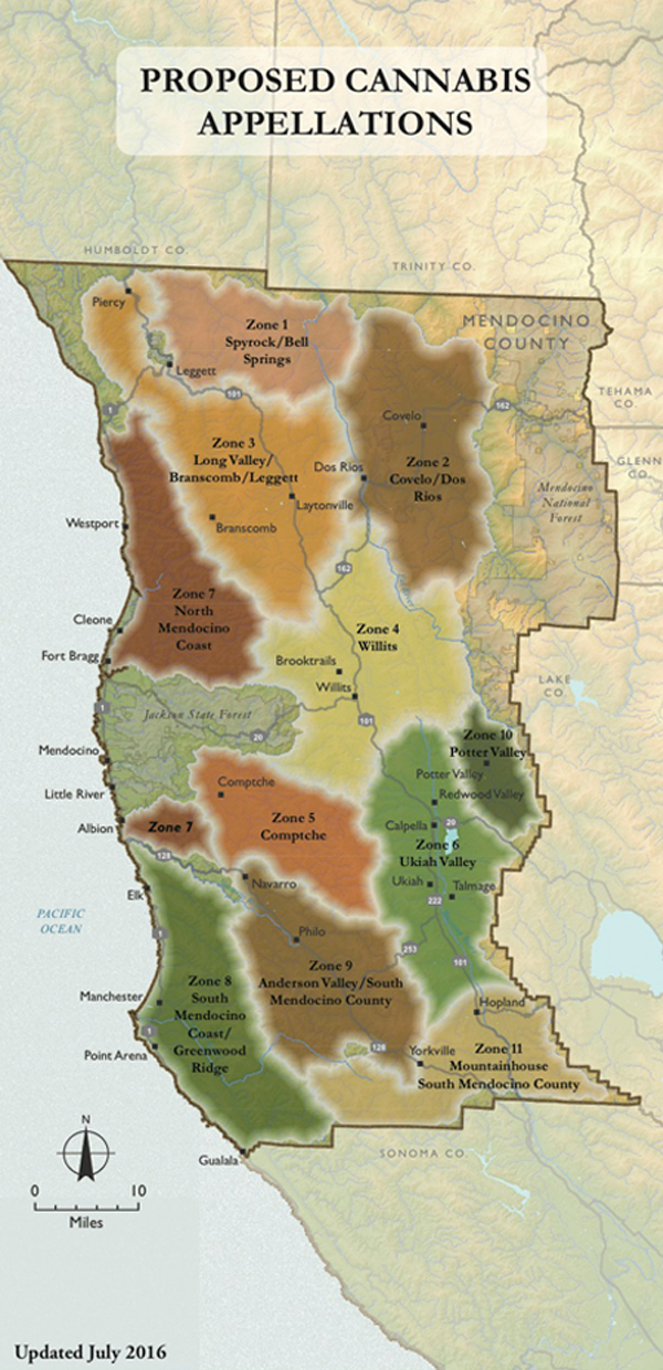 Cannabis appellations in Mendocino County, California
