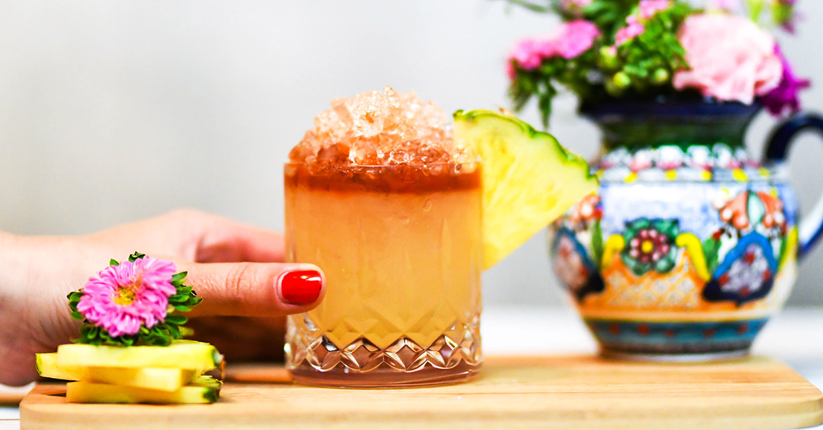 The candied tang of pineapple juice enlivens this tequila cocktail from Natalie Migliarini, also featuring fresh lime and aromatic bitters. Get the recipe here — it's always summer somewhere.