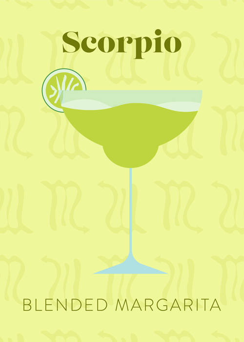 Blended margarita is a drink pairing for your July horoscope.