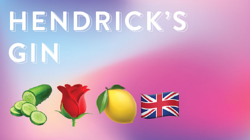 Hendrick's gin in emoji form.
