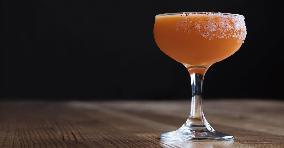 Jordan Hughes is behind this lively mezcal cocktail made with carrot juice, pink peppercorns, and cinnamon syrup, Get the recipe here!