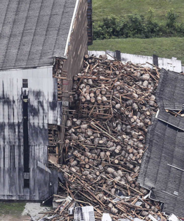 Bourbon Warehouse Collapse Contaminates Creek, Killing ‘Hundreds’ of Fish
