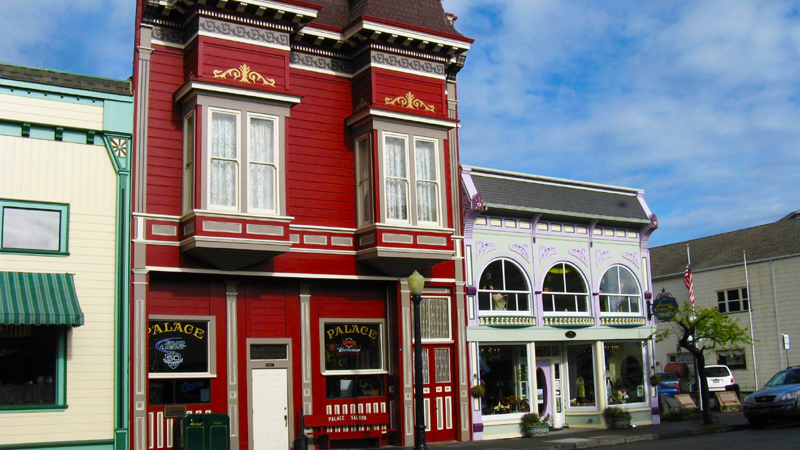 The Palace Saloon in Ferndale, Cal. purports to be the westernmost bar in the continental United States