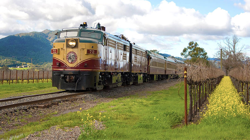 The Napa Valley Wine Train is one of the best wine trains in America