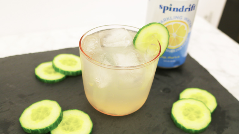 Spindrift lemon cocktail