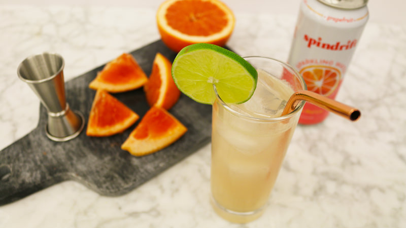 Spindrift grapefruit cocktail