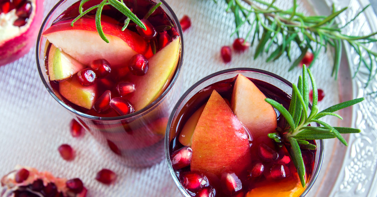 This tasty sangria recipe is made with apples, white wine, pomegranate juice, and cinnamon, combining the crisp, fruity flavors of fall. Make it now!