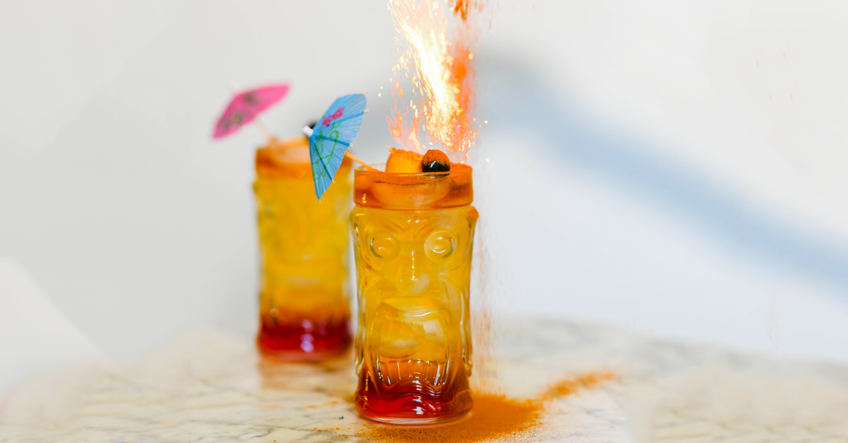 This tiki cocktail uses two types of rum and several fruit juices, yet maintains its bright, balanced flavors. Learn how to make it with this easy recipe.