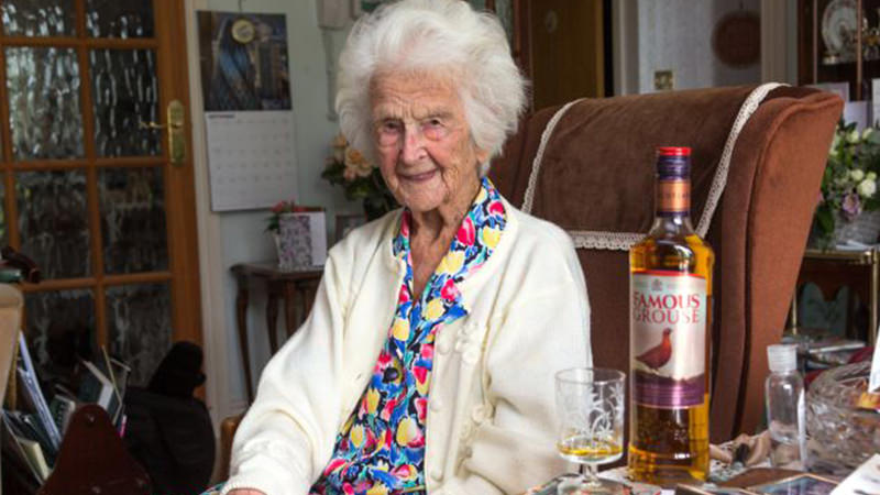 The Secret to Living to 112 Years Old is Whisky, Says Oldest Person in Britain