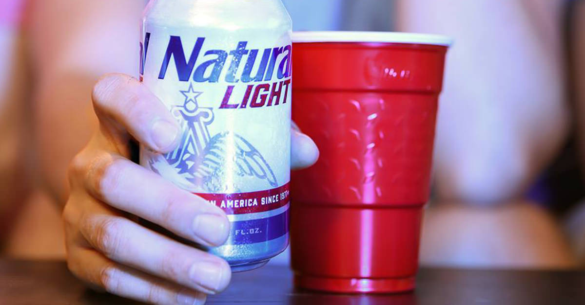 Case Of Natty Light Shelly Lighting