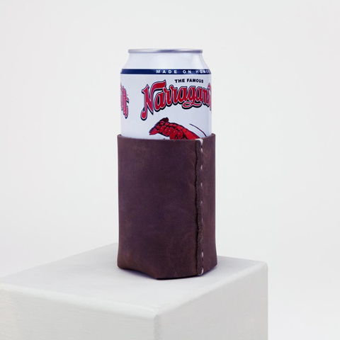 The Gentlemans Handmade leather koozie